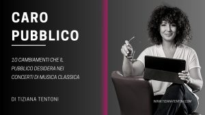 Titolo Caro Pubblico e sottotitolo