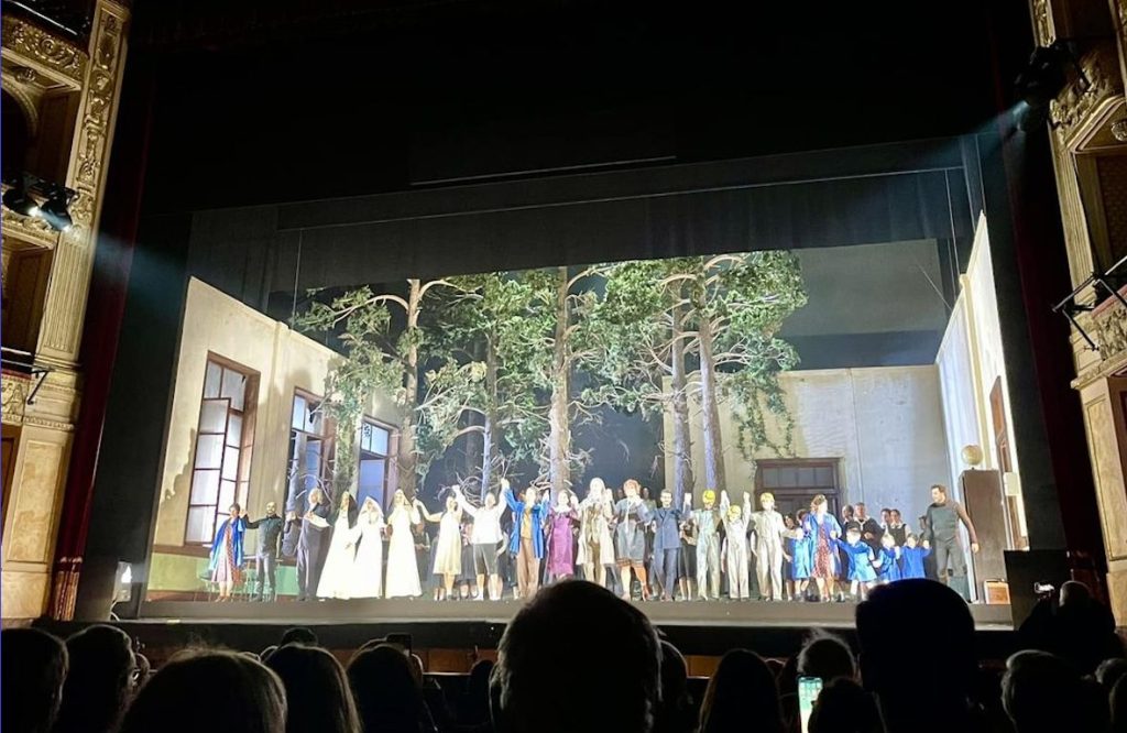 palco del teatro dell'opera di roma visto dalla platea