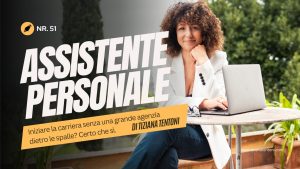 Titolo Assistente personale, fondo foto Tiziana Tentoni in giardino